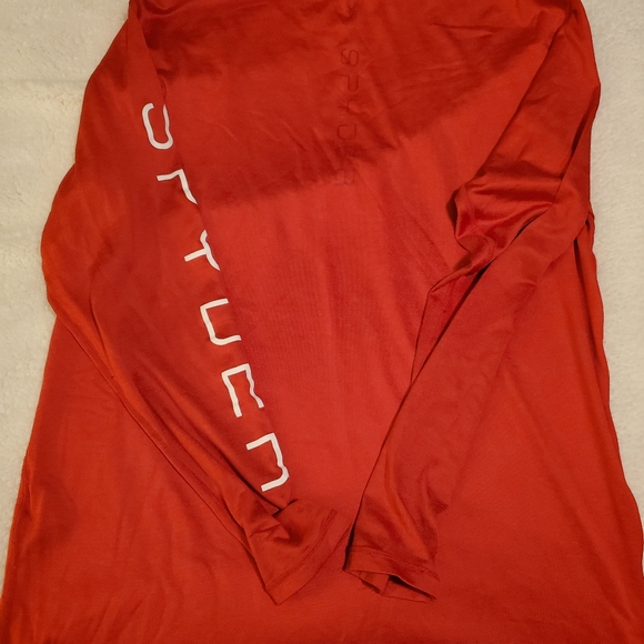 Mens Spyder Swim shirt.  Size M,    red and white - Picture 4 of 5